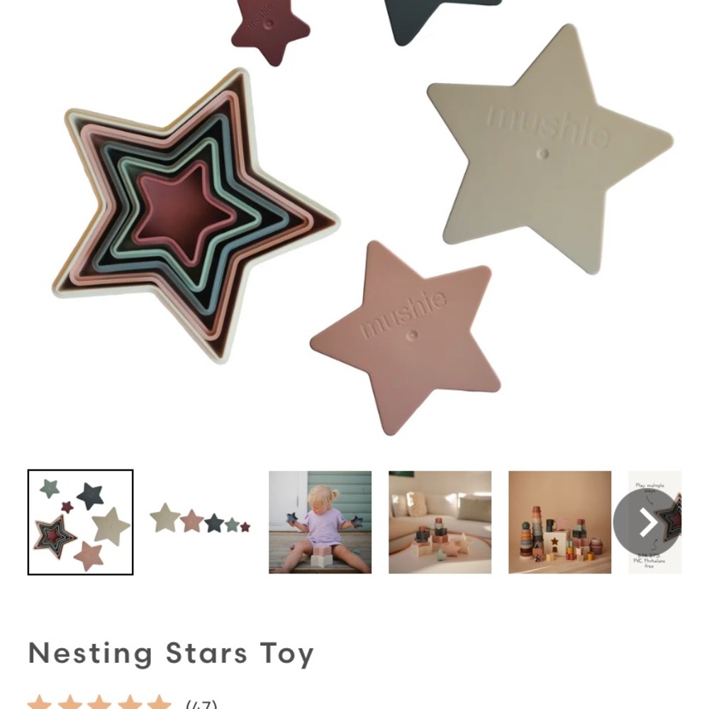 Nesting Star-Shaped Stacking Toy Set - Picture 5 of 5